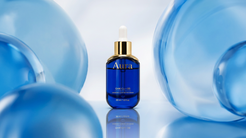 serum aura gen australia skin cosmetic anti-aging GHK-cu Vitamin b peptide glow