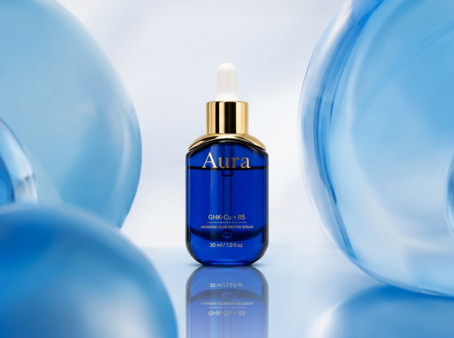 serum aura gen australia skin cosmetic anti-aging GHK-cu Vitamin b peptide glow